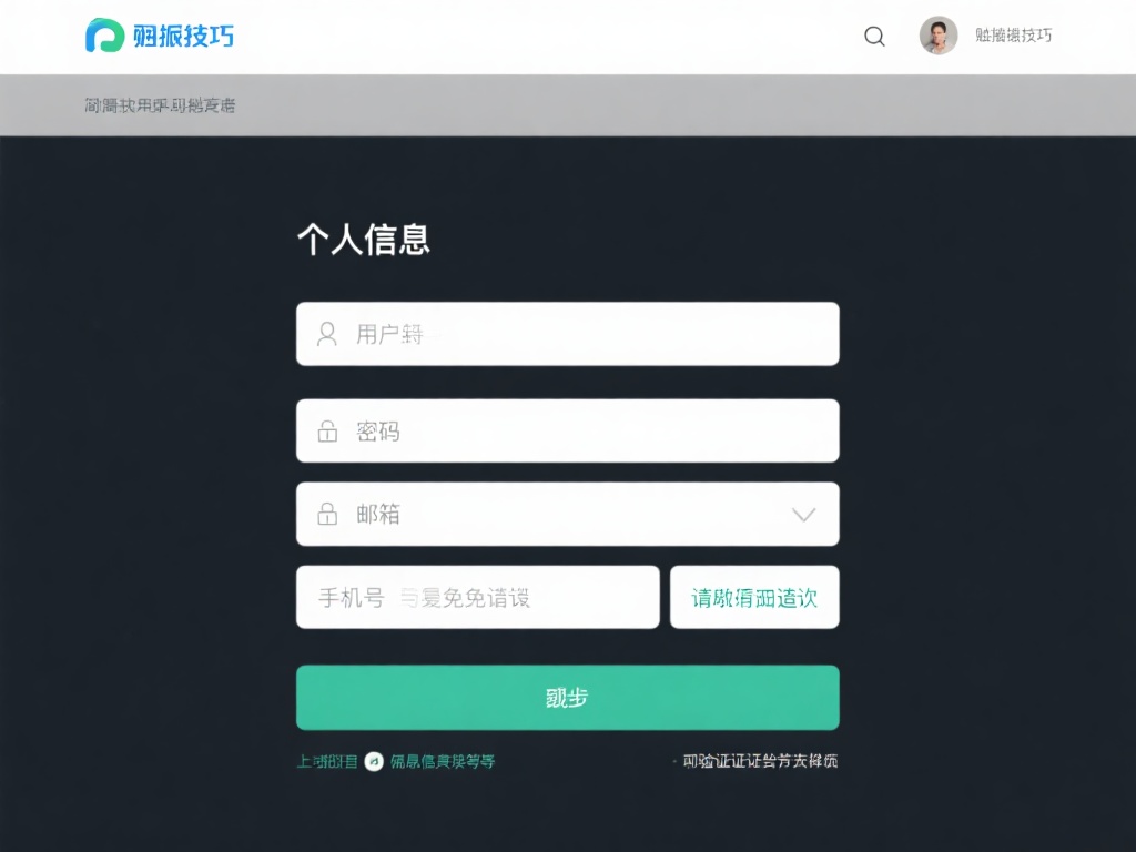 填写个人信息
根据页面提示逐步填写信息，包括用户